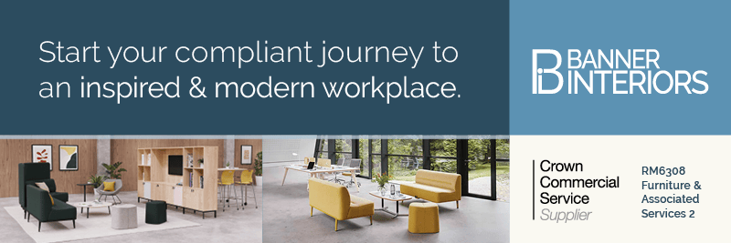 Start your compliant journey to an inspired & modern workplace with Banner Interiors