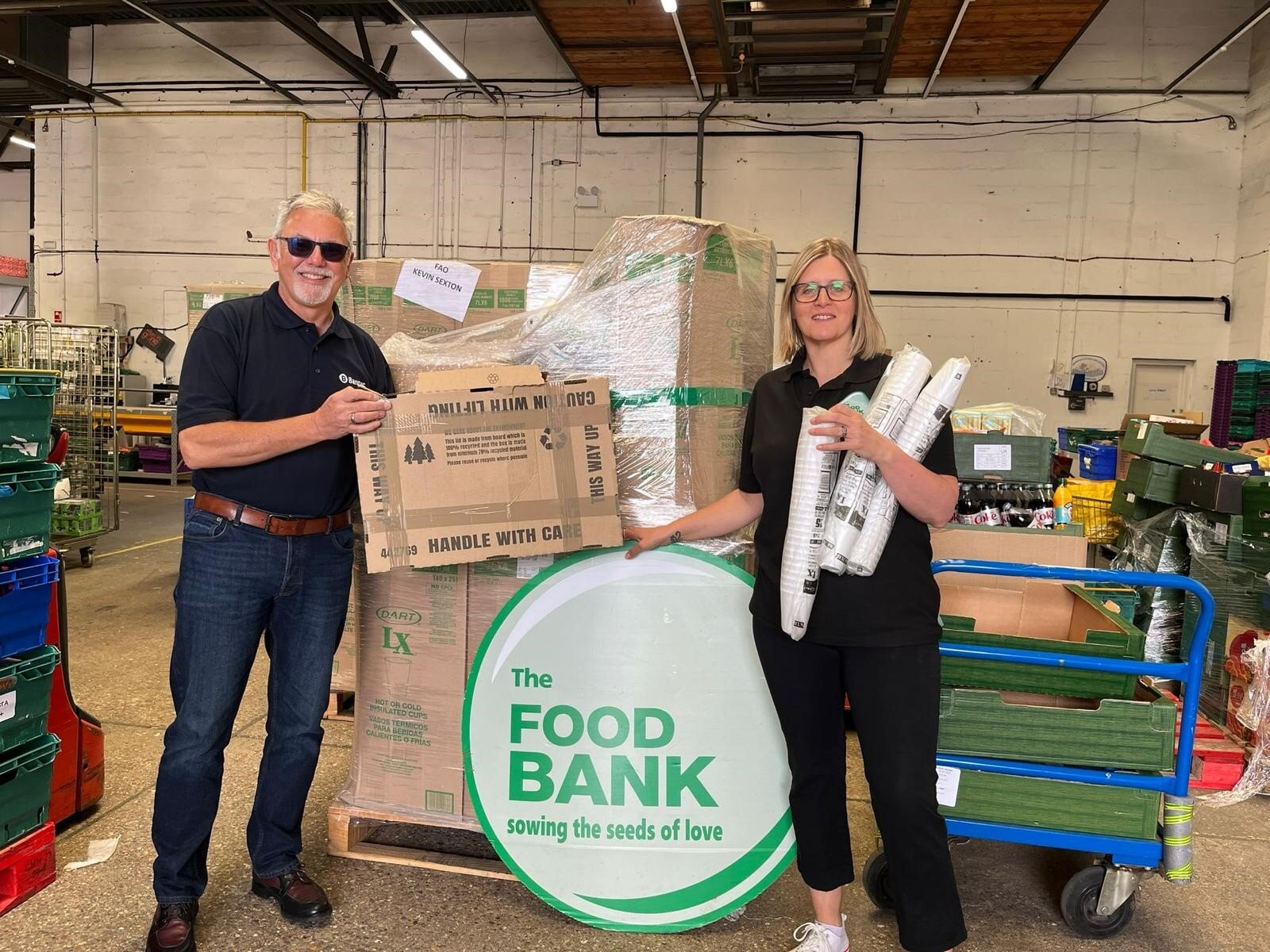 Simon Eady MK Food Bank Donation